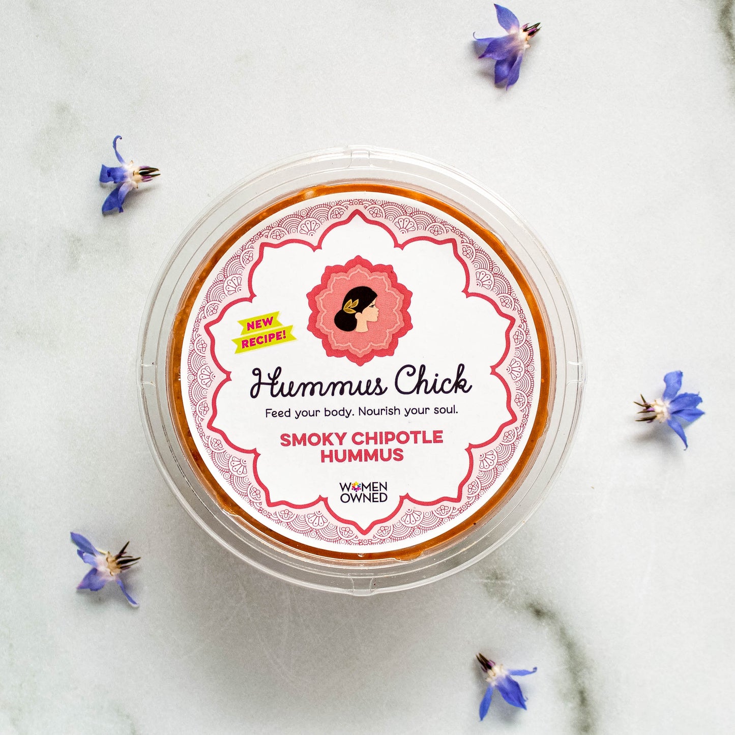 Whole chipotle peppers blended with creamy tahini, tender chickpeas, and our signature spice blend make this recipe rich and nourishing. Pair it with crunchy veggies, warm pita, and bowls.