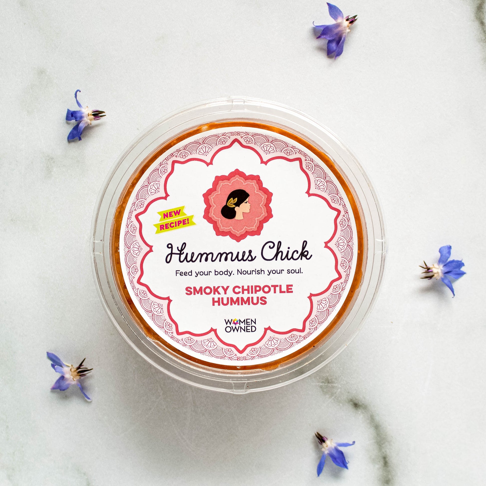 Whole chipotle peppers blended with creamy tahini, tender chickpeas, and our signature spice blend make this recipe rich and nourishing. Pair it with crunchy veggies, warm pita, and bowls.